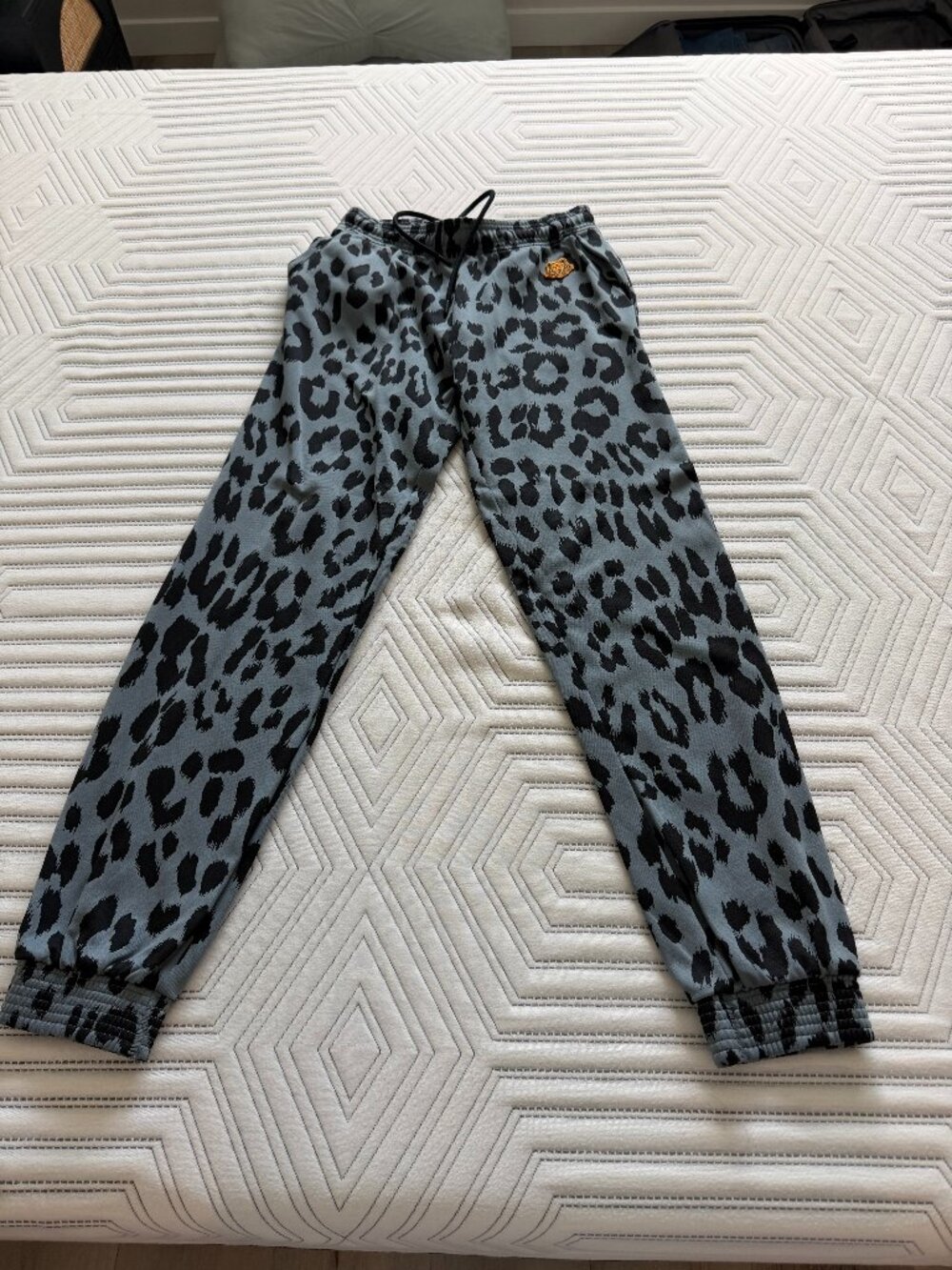 Kenzo pants, size S,  in shades of black and gray.